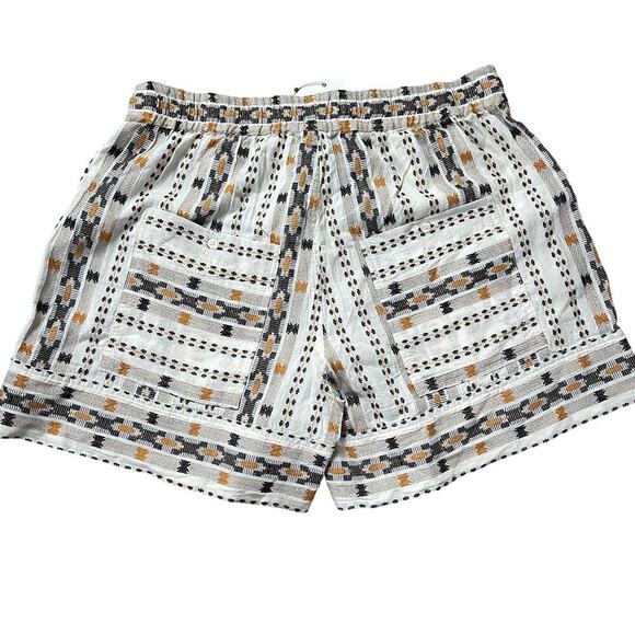 Dylan Carmel Drawstring Shorts 100% Cotton Black Camel Tan Size XL NEW - Picture 8 of 10